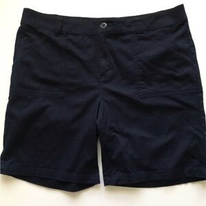New York & Company Navy Flat-Front Women's Shorts